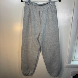 Vintage 80s/90s Pluma Sweatpants Mens Sz M Gray Heavyweight Fleece Joggers